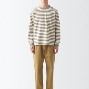 MUJI Men's Heavyweight Jersey Long Sleeve T-Shirt